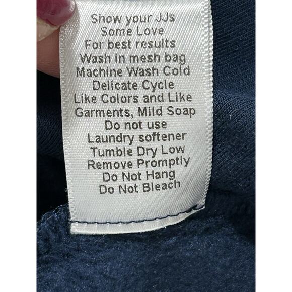 JJ Winks Size L Sweater Weather Navy Blue Women's Built in Bra - Picture 9 of 11